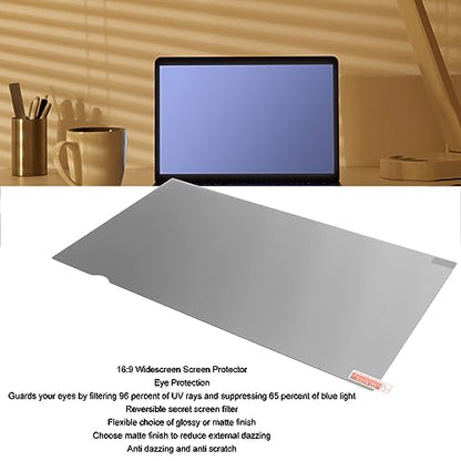 14 Inch Laptop Screen Filter, Computer Screen Protector, Scratchproof Anti Glare Eye Protection with and Blue Light Filter, 16:9 Widescreen Privacy Filter for in