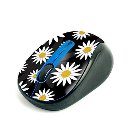 MightySkins Skin for Logitech M325 Wireless Mouse - Daisies | Protective, Durable, and Unique Vinyl Decal wrap Cover | Easy to Apply, Remove, and Change Styles | Made in The USA