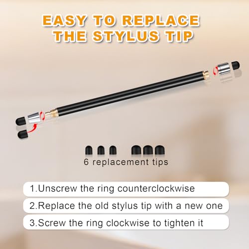 Stylus (3 Pcs), 2-in-1 Stylus Pen for Touch Screen, High Precision and Sensitivity, Suitable for iPad/iPhone/Samsung/Android Smartphone and Tablets, Compatible with All Touch Screen - color: Silvery/Blue/Black