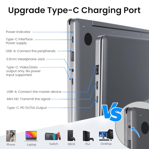 ELECROW 15.6 Inch Portable Monitor with Keyboard, Lapdock Display with Built-in Battery & RPi5 Adapter, 1080P FHD IPS USB C Computer Monitors Compatible with Raspberry Pi, PC, Phone, Mac, Game Console