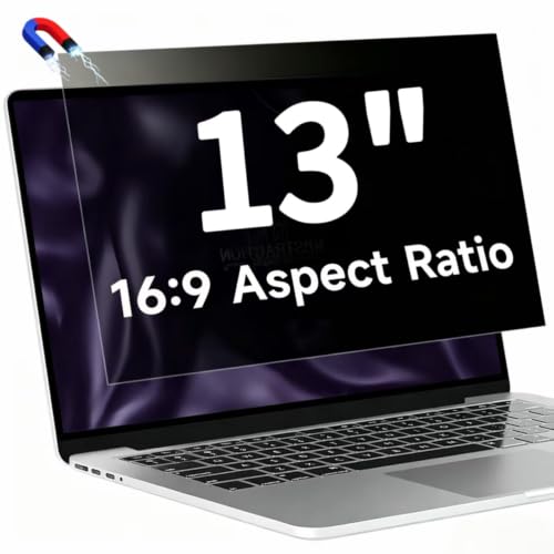 Magnetic privacy protection film & detachable, suitable for 13-inch MacBook | (For models MacBook Neo13) Anti-blue light and anti-glare, 360-degree anti-peeping design | Privacy film - size: MacBook Neo13 inch (2026, A18 Pro)