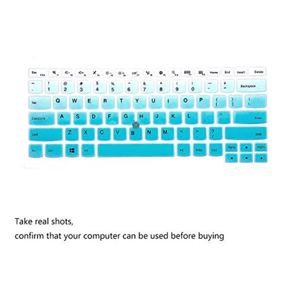 2 PCS Keyboard Cover for 14" Thinkpad T14 Gen 2/1, E14 Gen 4/3/2, T14s Gen 2/1, L14 Gen 3/2, Thinkpad T490 T495 T480/S T470, ThinkPad P14s, X1 Carbon 8th/7th/6th, Thinkpad X1 Carbon 14 5t-8th Gen - color: MintGreen+Clear