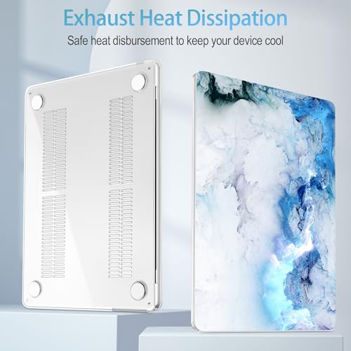 Mektron Case for 2026 MacBook Neo 13-inch A18 Pro chip A3404 Laptop Cover with 13-inch (Diagonal) Liquid Retina Display+ Keyboard Cover+ Screen Protector, Cloud & Lightning - color: Cloud & Lightning