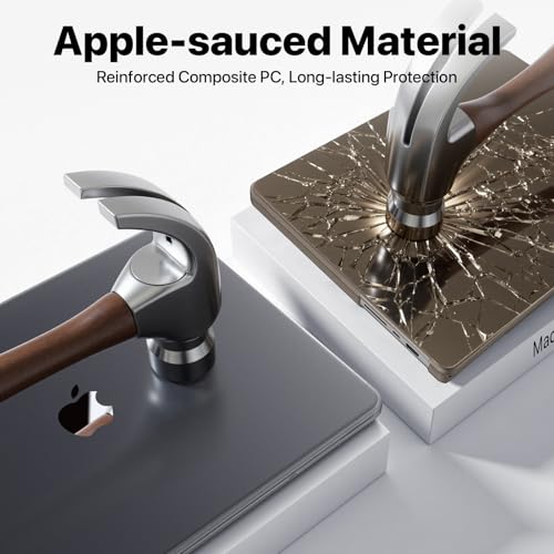 Soonjet Matte Case for MacBook Pro 14 inch M5 M4 M3 M2 M1 2026-2021 Laptop | Anti Cracking, Color Match, Space Gray Clear, Protective Hard Shell Cover, Fingerprint & Scratch Resistant, Ultra Thin Fit - color: Frosted Space Gray