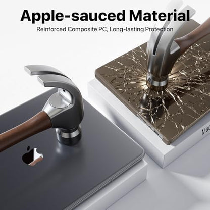 Soonjet Matte Case for MacBook Pro 14 inch M5 M4 M3 M2 M1 2026-2021 Laptop | Anti Cracking, Color Match, Space Gray Clear, Protective Hard Shell Cover, Fingerprint & Scratch Resistant, Ultra Thin Fit - color: Frosted Space Gray