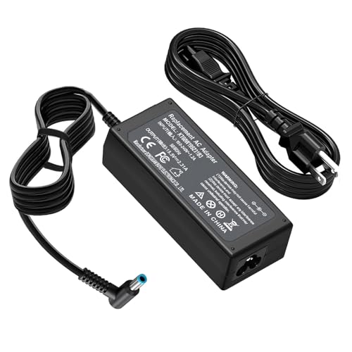 45W Smart Blue Tip Power Adapter for HP Computer AC Adapter Power Cord