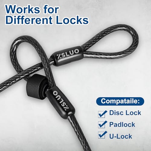 40ft x 3/8" Heavy Duty Cut-Proof Security Cable, Outdoor Equipment - size: 40ft