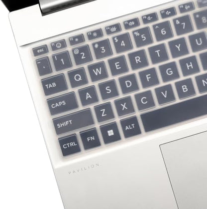 Keyboard Cover for 2026-2024 HP Laptop 15-fc 15-fd 15.6" Series 15z-fc000 15t-fd000 15t-fd100 15-fd0023dx 15-fd0005dx 15-fc0025dx 15-fc0245dx fd0883nr fd0083wm fd0127dx fd0182wm 15-fc0093dx fc0041wm - color: Clear