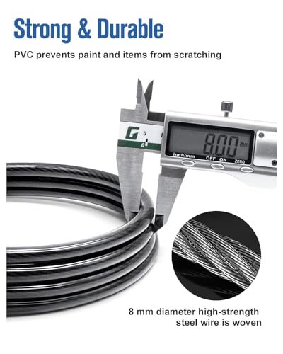 NDakte Bike Lock, Extra Long Straight Cable Lock (6FT, 12FT, 18FT, 22FT, 27ft) with Resettable Combination, Unique Narrow Designed for Kayaks, Scooters, Paddle Boards and Outdoor Gear - size: 22 Feet