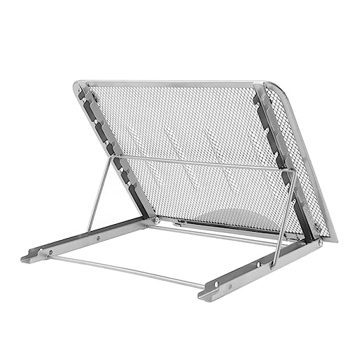 NUOBESTY Adjustable Laptop Holder for Desk Portable Laptop Stand Angles Steel Bracket for Travel and Home Use