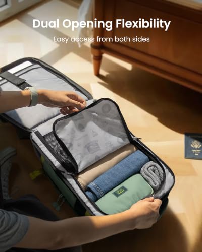 tomtoc Travel Backpack, TSA Friendly Flight Approved Carry-on Luggage Hand Water-resistant Lightweight Business Rucksack - color: Moss Green, size: 28L