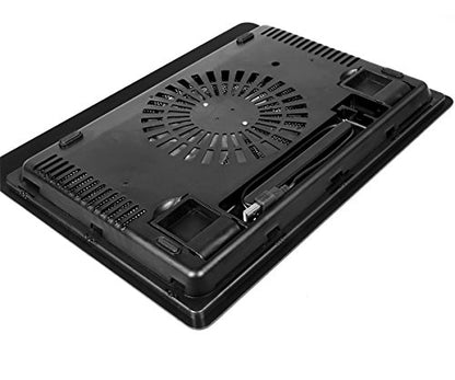 Alltravel Laptop Cooling Pad for Ultra Slimp Notebook and Universal Laptop 14", 13“ and Smaller, Metal mesh with Super Fan, with Quiet and Light Weight Feature