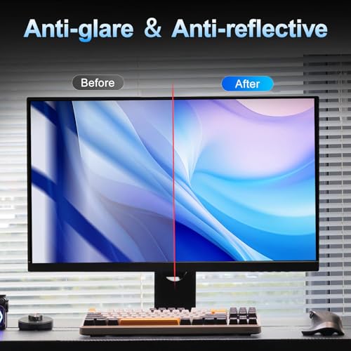 2 Pack 23.8 Inch Magnetic Computer Privacy Screen for Monitor 16:9 Aspect Ratio, Anti Blue Light Computer Screen Privacy Shield, Removable Anti Glare Screen Protector for Dell HP Lenovo ASUS LG Acer Samsung Monitors - size: 2 Pack 23.8" (16:9)