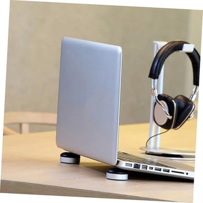 STOBOK 2sets Portable Laptop Stand Ergonomic Height for Heat Dissipation - Base Pad for Home Office Use Black