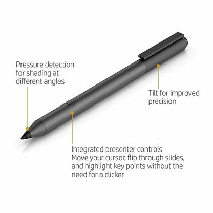 MPP 2.0 Tilt Pen 2MY21AA 929863-001 SPEN-HP-03 Active Stylus - 4096 Pressure Sensitivity, Tilt Function, USB-C Rechargeable for HP Spectre x360, Envy x360, Pavilion x360, Omnibook 2-in-1 Laptops - style: MPP 2.0