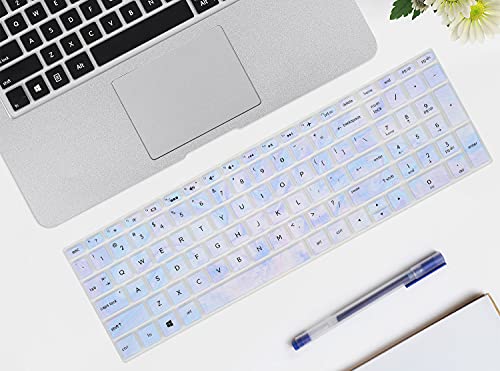 Keyboard Protector Skin Cover Compatible HP Pavilion 15.6" Series/HP 15.6" Touchscreen Laptop 15-BS020WM/HP Pavilion x360 15.6" Series/HP Envy x360 15.6 Series/HP Pavilion 17.3 Series(Marble) - color: Marble