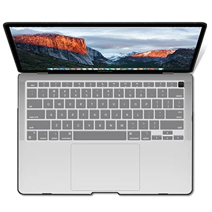 IBENZER Compatible with New MacBook Air 13 inch Case 2022 2021 2020 M1 A2337 A2179 A1932, Plastic Hard Shell Case with Keyboard Cover for Mac Retina Display with Touch ID, Star Black, AT13-S-BK+1 - color: Star Black