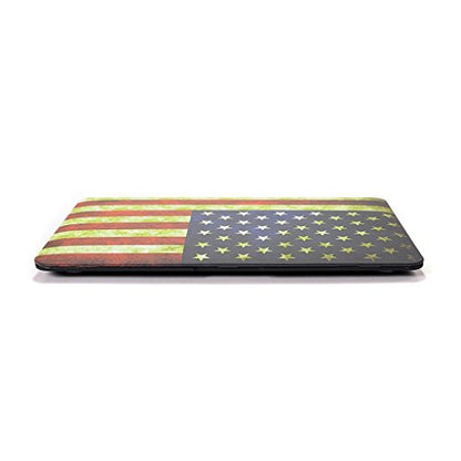 UESWILL Rubberized Unique Pattern Solid Hard Shell Case Cover Compatible with MacBook Air 11 inch (Models: A1370/A1465) + Microfibre Cleaning Cloth,US Flag - color: Pattern-us Flag, size: MacBook Air 11"