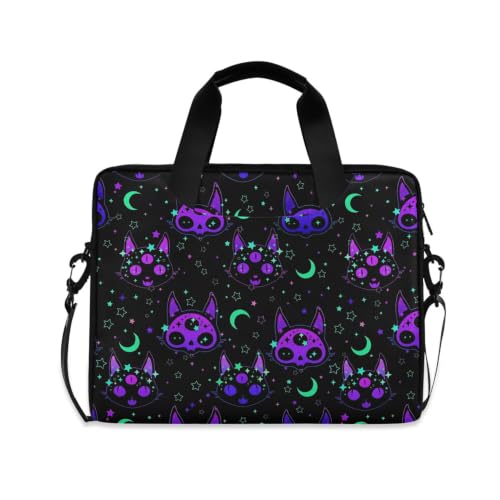 MNSRUU Laptop Bag for 15.6 inch Black Gothic Bats - color: Cat Th0040