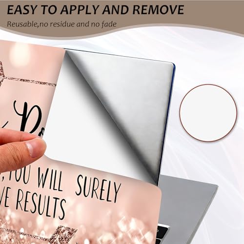 Laptop Skin 12.1-15.6 inch Removable Universal Reusable Laptop Sticker Decal,Waterproof No Residue Vinyl Cover,Scratch-Resistant Cuttable Full Wrap Sticker for Notebook, Stay Positive Work Hard Quote - color: Stay Positive Work Hard Quote