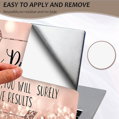Laptop Skin 12.1-15.6 inch Removable Universal Reusable Laptop Sticker Decal,Waterproof No Residue Vinyl Cover,Scratch-Resistant Cuttable Full Wrap Sticker for Notebook, Stay Positive Work Hard Quote - color: Stay Positive Work Hard Quote