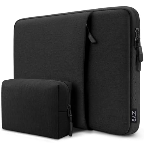 ZYB Portable Monitor Laptop Case 15.6 Inch,Laptop Sleeve 15.6 Inch for 15,6" Portable Monitor Lenovo ThinkPad IdeaPad HP Acer Dell ASUS etc 15,6" Monitors Case Computer Sleeve with Pocket & Bag-Black - color: Black, size: 15-15.6 Inch/Notebook
