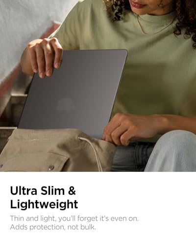 Spigen for MacBook Air 13 inch Case M5 (2026), MacBook Air 13 inch M4/M3/M2 (2025-2022), Air Skin Matte Thin Clear Case Cover, 13.6 inch, A3240, A3113, A2681, Frost Black - color: Frost Black, size: MacBook Air 13" M5/M4/M3/M2 (2026-2022)
