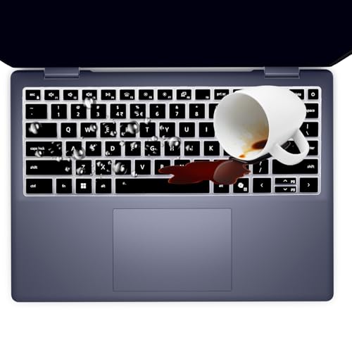Keyboard Cover for Dell 14 Plus DB04250 DB04255 DB14250 DB14255 14", Dell Inspiron 14 5440 5441 5445 7440 7441 7445 & Inspiron 16 7640 US Layout (Not Fit:Dell 14S & 14 DA14250 Premium)-Black - color: Black