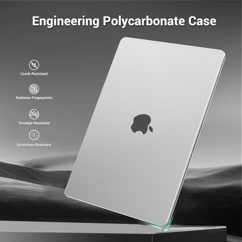 MOSISO Compatible with MacBook Pro 16 inch Case M5 M4 M3 M2 M1 2026-2021 | Seamlessly Closes Anti-Crack&Anti-Fingerprints Hard Shell for A3429 A3428 A3403 A3186 A2991 A2780 A2485, Matte Clear - color: Matte Clear