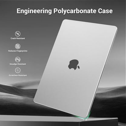 MOSISO Compatible with MacBook Pro 16 inch Case M5 M4 M3 M2 M1 2026-2021 | Seamlessly Closes Anti-Crack&Anti-Fingerprints Hard Shell for A3429 A3428 A3403 A3186 A2991 A2780 A2485, Matte Clear - color: Matte Clear