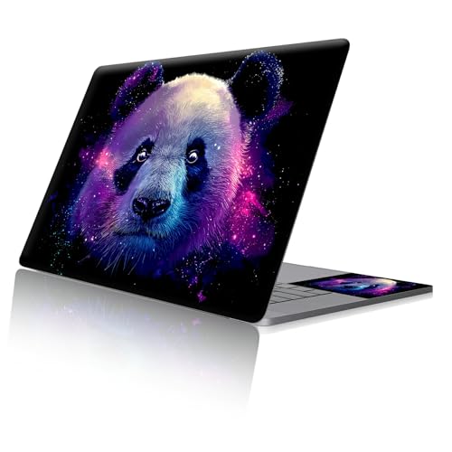 Reusable Universal Laptop Skin Sticker, Cut to Fit for 11.6–15.6 Inch Laptops, Waterproof Protective Film, No-Residue - Galaxy Panda - color: Galaxy Panda