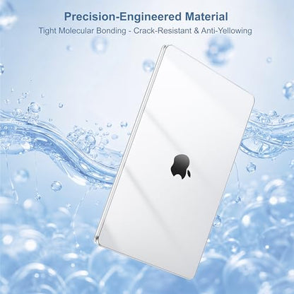 MOSISO Compatible with MacBook Neo Case 13 inch 2026 A3404 A18 Pro Chip | Ultra-thin Protective Crystal Hard Shell Case&Keyboard Cover&Screen Protector, Clear - color: Clear