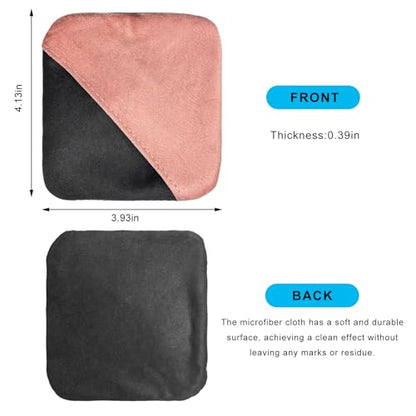 Ohleats Car Screen Cleaner, Microfiber Auto Screen Cleaning Pad, Foldable Touch Screen Cleaner Cloth for Vehicle Dashboard LCD Display, Car Cleaning Kits - color: Pink&Gray,1Pcs