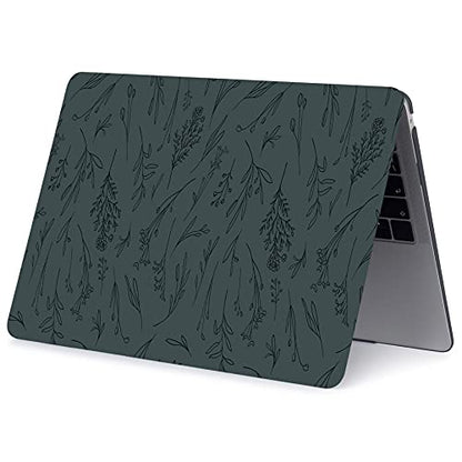 LanBaiLan Compatible with MacBook Air 13 inch Case M5 2026 M4 2025 M3 M2 2024-2022 A3449 A3240 A3113 A2681, 13.6 Plastic Hard Shell Case & Keyboard Cover, Dark Green - color: Dark Green