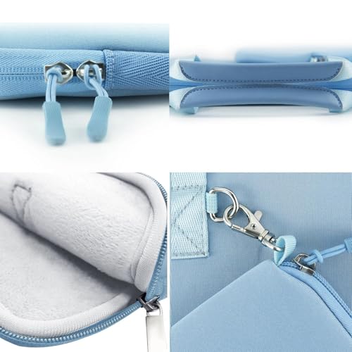 Hseok Laptop Sleeve 13.3 inch Case with Small Case, Compatible with MacBook Neo 14, MacBook Pro 14 M5/M4/M3/M2/M1, XPS 14 and Most 13.3 inch Notebooks, Neoprene Computer Handbag,SK01BL01 - color: Sk01bl01, size: 13.3"