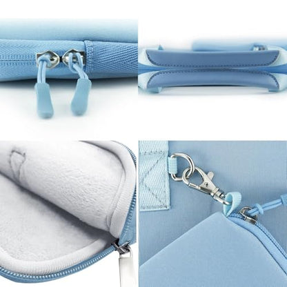 Hseok Laptop Sleeve 13.3 inch Case with Small Case, Compatible with MacBook Neo 14, MacBook Pro 14 M5/M4/M3/M2/M1, XPS 14 and Most 13.3 inch Notebooks, Neoprene Computer Handbag,SK01BL01 - color: Sk01bl01, size: 13.3"
