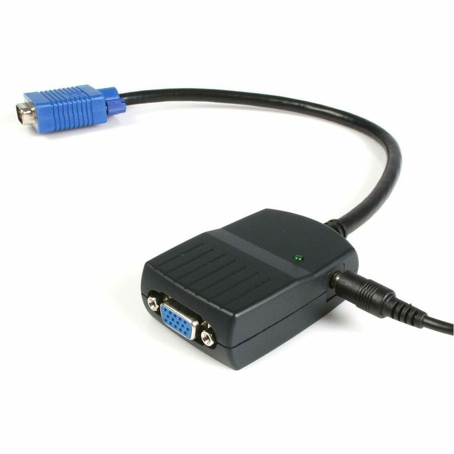 StarTech.com 2 Port VGA Video Splitter - USB Powered - 2048x1536 - VGA Video Monitor Splitter Dual Port (ST122LE) Black - style: 2 Port (USB Powered)