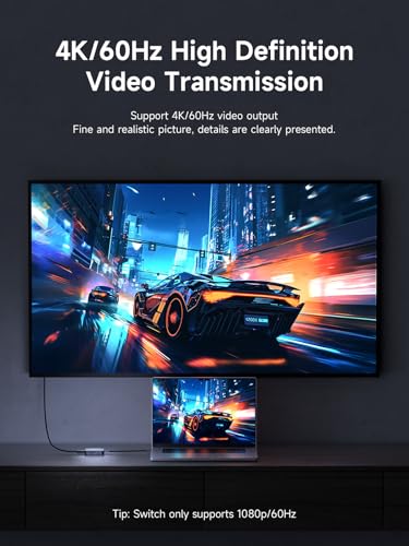 Hagibis Magnetic USB C Hub with Magsafe for iPhone 17 16 15 Pro Max, 7 in 1 Type-C Docking Station 4K@60Hz HDMI SD3.0 TF3.0 Card Solt 100W PD 10Gbps USB-C AUX for MacBook Pro Air, iPad Pro (TC100)