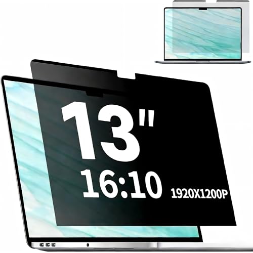 Magnetic Laptop Privacy Screen 13.3 Inch 1920x1200P (16:10), Removable Matte Anti Glare Blue Light Filter - Computer Privacy Shield Not for 13.3" 16:9 Laptop - size: 13.3 Inch 16:10 Laptops