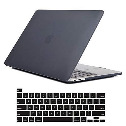 Se7enline for MacBook Pro 13 inch Case M2/M1 2026-2020 A2338,Black | Hard Shell Laptop Case Washable Keyboard Cover Skin Anti-Scratch Anti-Drop Heat Dissipation Full Port Access Slim Lightweight - color: Black