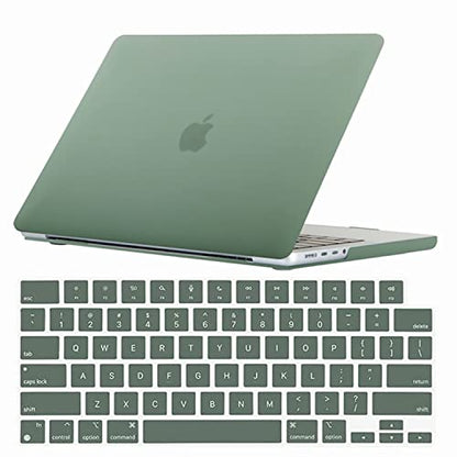 Se7enline for MacBook Pro 14 inch Case 2026-2021 M5 M4 M3 M2,Midnight Green | 2 in 1 Matte Hard Shell Laptop Case with Keyboard Cover Anti-Scratch Heat Dissipation Full Port Access Slim Lightweight - color: Midnight Green