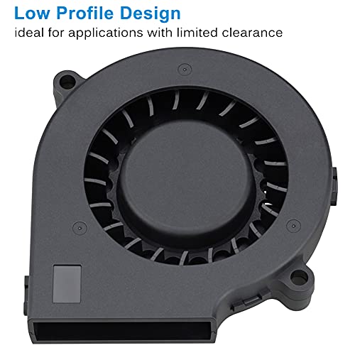 GDSTIME 75mm USB Blower Fan with 3 Speeds Control, 7515 5V DC Brushless Turbine Turbo Cooling Fan for Helmet Laptop 3D Printer Ventilaiton - size: 75mm x 15mm