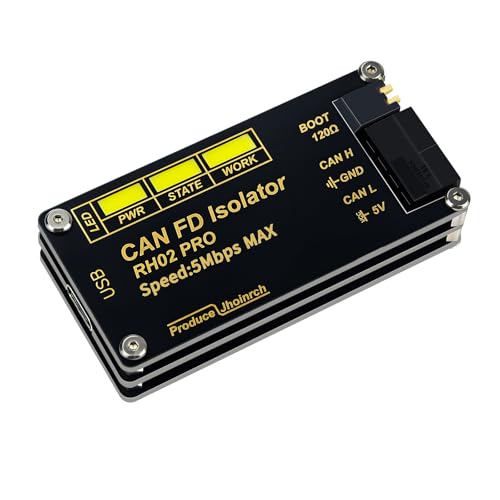 Isolation USB to CAN FD Adapter Converter Up to 5Mbps | Built on Canable 2.0,Signal and Power Isolation,Onboard TVS/ESD/GDT Multi-Protection Circuits