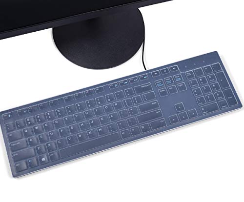 CASEDAO Clear Keyboard Cover Compatible with Dell KB216 KB216p KB216d / KM636 Wireless Keyboard, Dell Optiplex 5250/3050/3240/5460/7450/7050,Dell Inspiron AIO 3475/3670/3477 All-in one Desktop - color: Clear (for Dell KB216 KM636 Keyboard)