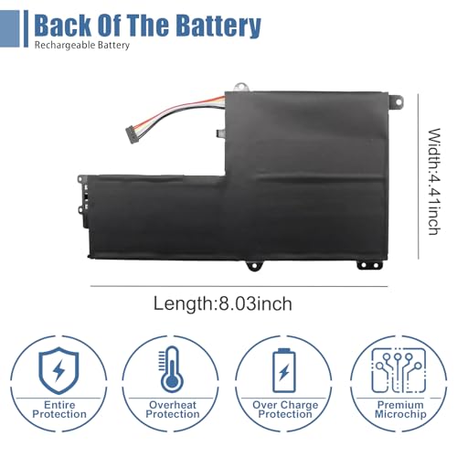 L14M2P21 Laptop Battery Replacement for Lenovo IdeaPad 330S-14AST 330S-14IKB 330S-15ARR 330S-15AST 330S-15IKB Series 5B10Q39203 5B10Q39204 L14L2P21 5B10Q39206 5B10W67199 7.4V 30Wh/4050mAh - size: 7.28*3.07*0.24 inch L14M2P21