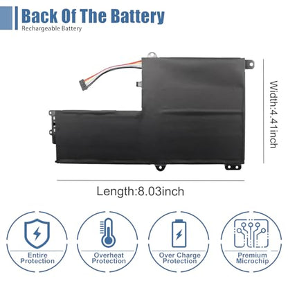 L14M2P21 Laptop Battery Replacement for Lenovo IdeaPad 330S-14AST 330S-14IKB 330S-15ARR 330S-15AST 330S-15IKB Series 5B10Q39203 5B10Q39204 L14L2P21 5B10Q39206 5B10W67199 7.4V 30Wh/4050mAh - size: 7.28*3.07*0.24 inch L14M2P21