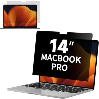 Privacy Screen for 14 Inch MacBook Pro (2021-2025, M1,M2,M3,M4,M5, Pro/Max), Reduce Eye Strain Anti Glare Blue Light Laptop Privacy Screen Shield, Anti Scratch Protector for Mac 14in - size: MacBook Pro 14 Inch(2021-2025)