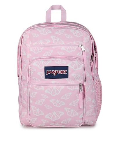 JanSport Laptop Backpack - Computer Bag with 2 Compartments, Ergonomic Shoulder Straps, 15” Laptop Sleeve, Haul Handle - Flutter By - color: Flutter By Pink Ice