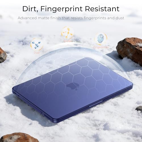 EooCoo for MacBook Neo Case 13 inch, Scratch Resistant, Original Indigo | 4 in 1 Kit, Durable, Easy Snap-On, Stays New, Model A3404 (A18 Pro Chip) - color: Original Indigo