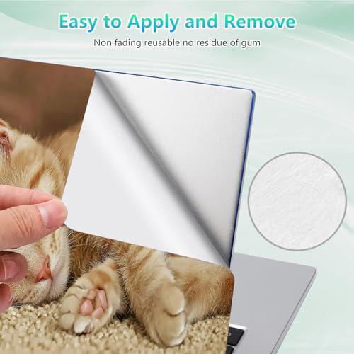Laptop Skin Sticker Decal 12"-15.6" Universal Laptop/Notebook/Netbook Vinyl - Waterproof Scratch Resistant,Fits HP Dell Lenovo MacBook,2 Free Wrist Pads,Easy Apply & Remove,Cute Orange Cat - color: Cute Orange Cat